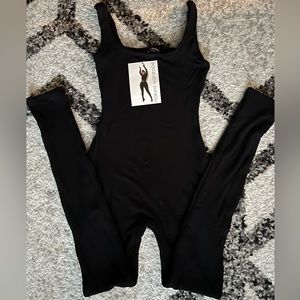 Black tank jumpsuit
